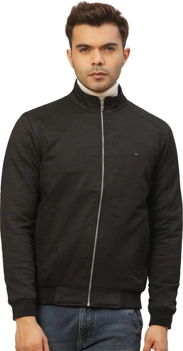 Black_Self_Design_Synthetic_Jacket_For_Men