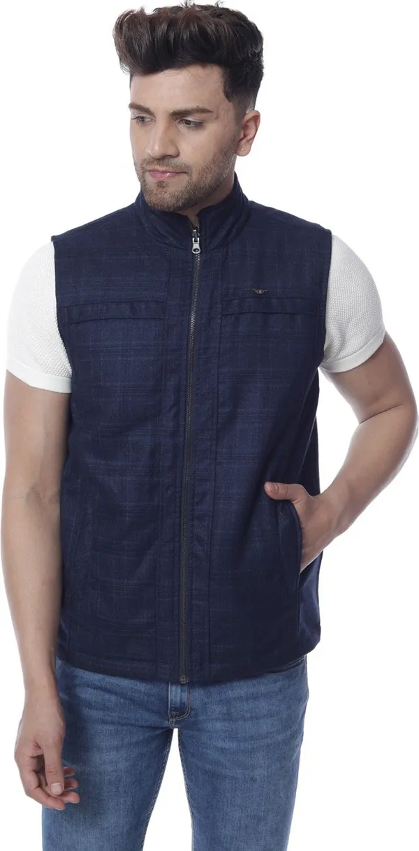 Blue_Sleeveless_Synthetic_Jacket_For_Men