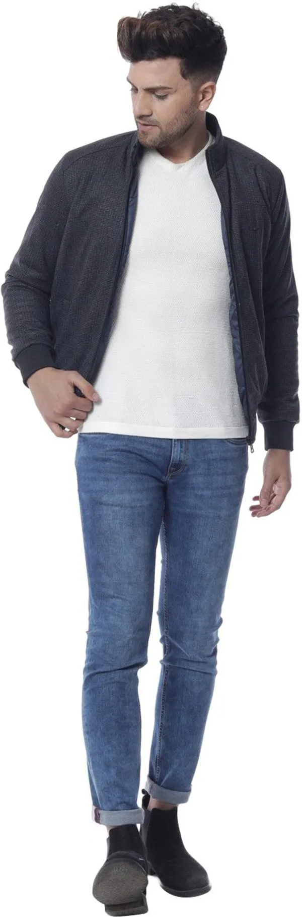 Black_Self_Design_Synthetic_Jacket_For_Men