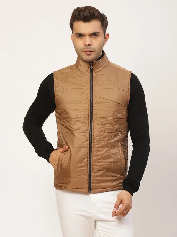 Maroon_Sleeveless_Synthetic_Jacket_For_Men