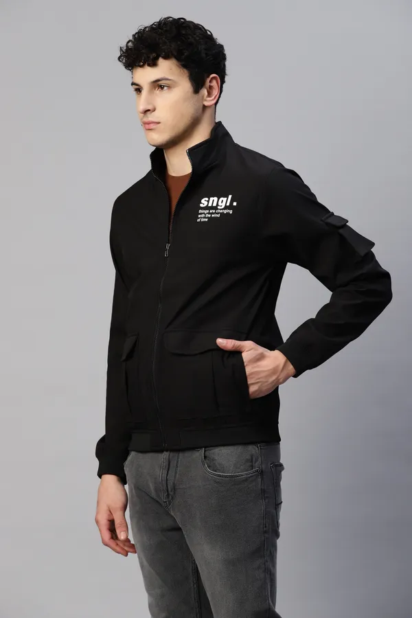 Black_Self_Design_Synthetic_Jacket_For_Men