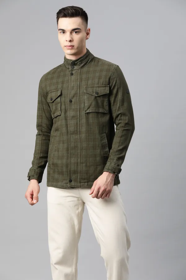 Green_Cotton_Blend_Jacket_For_Men