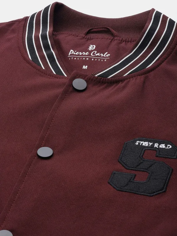 Maroon_Cotton_Blend_Jacket_For_Men
