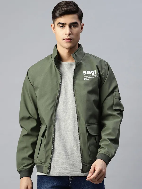 Light_Green_Cotton_Blend_Jacket_For_Men