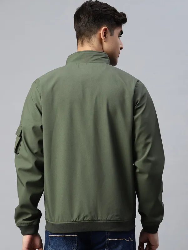 Light_Green_Cotton_Blend_Jacket_For_Men