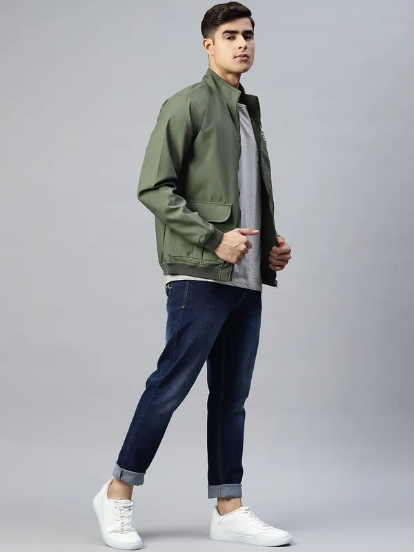 Light_Green_Cotton_Blend_Jacket_For_Men