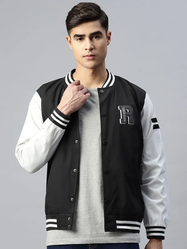 Black_Cotton_Blend_Jacket_For_Men