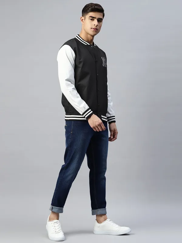 Black_Cotton_Blend_Jacket_For_Men