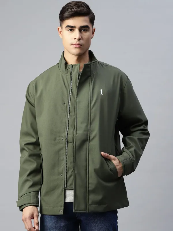 Green_Cotton_Blend_Jacket_For_Men
