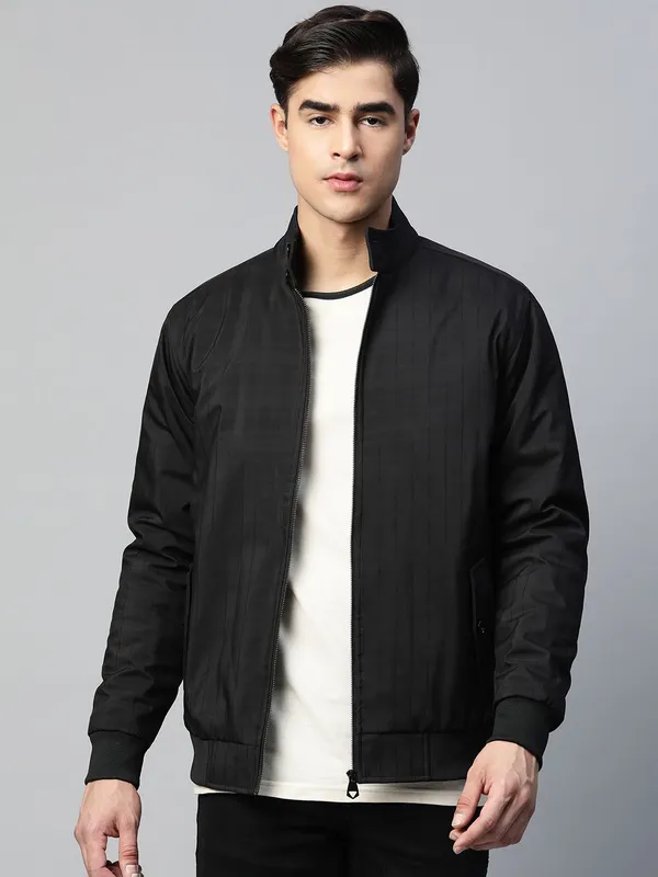 Black_Cotton_Blend_Jacket_For_Men