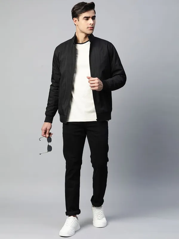 Black_Cotton_Blend_Jacket_For_Men