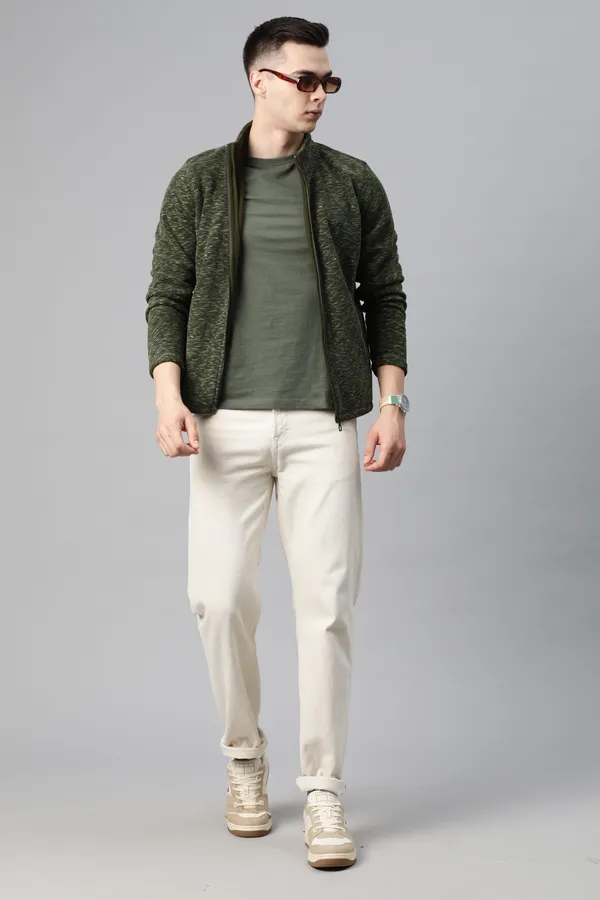 Dark_Green_Knit_Sweatshirt_For_Men