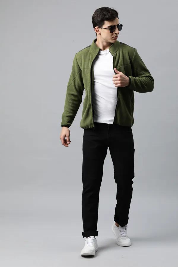Green_Knit_Sweatshirt_For_Men