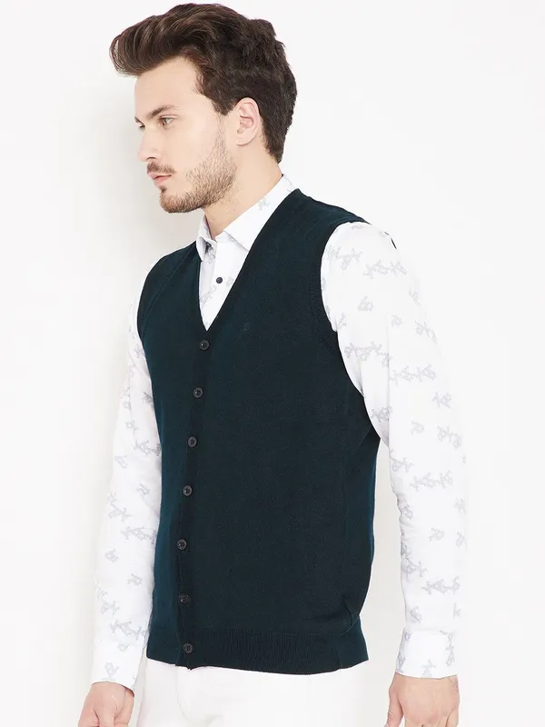Dark_Blue_Solid_Woolen_Sweater_For_Men