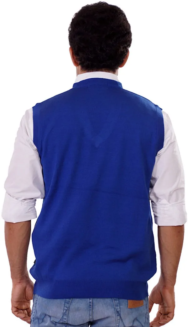 Blue_Solid_Woolen_Sweater_For_Men