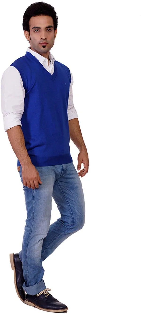 Blue_Solid_Woolen_Sweater_For_Men