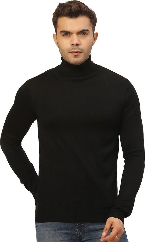 Black_Solid_Woolen_Sweater_For_Men