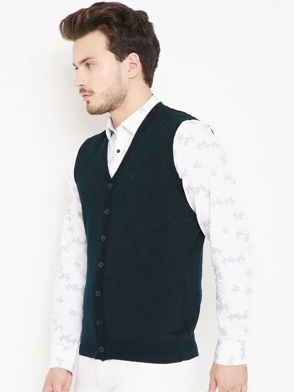 Blue_Solid_Woolen_Sweater_For_Men
