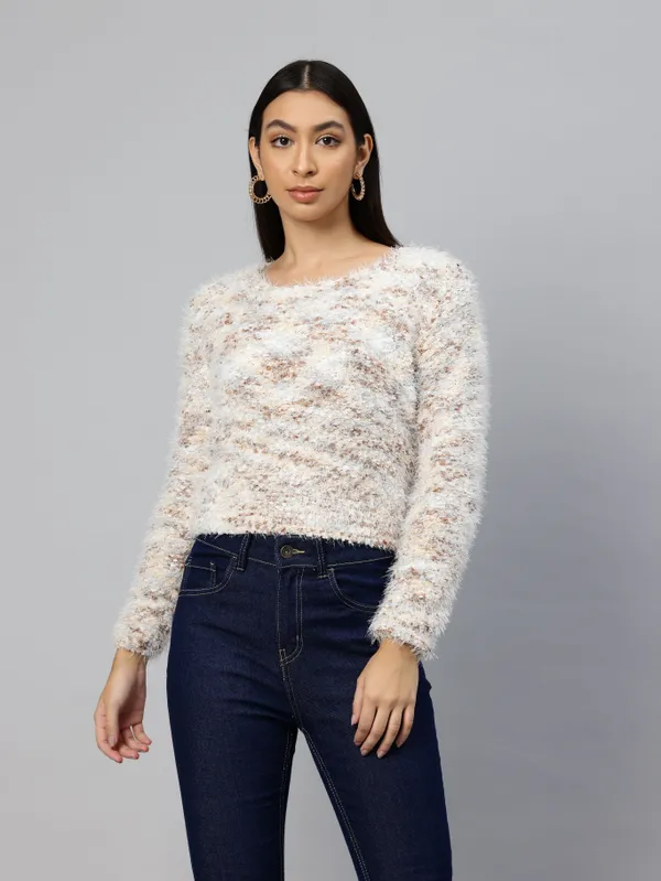 Orange_Knit_Sweater_For_Women