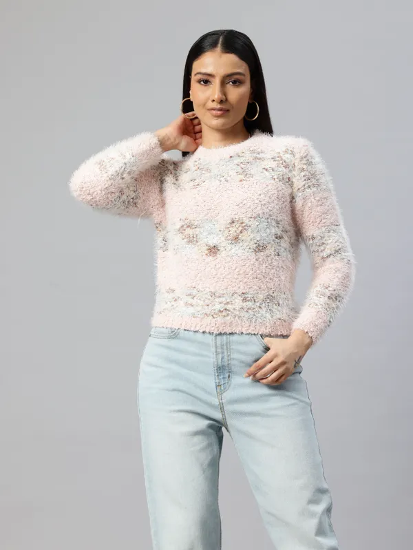 Orange_Knit_Sweater_For_Women