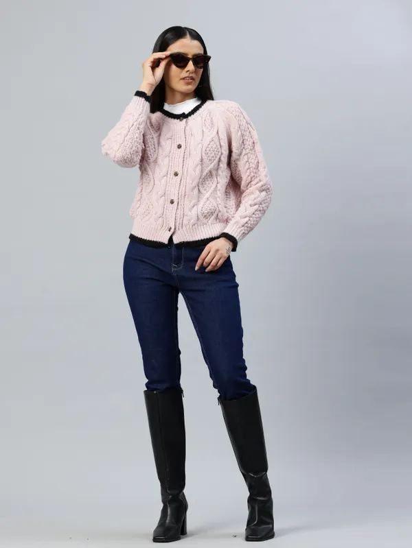 Pink_Knit_Sweater_For_Women