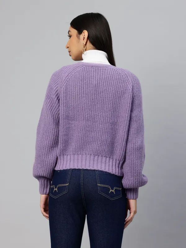 Purple_Knit_Sweater_For_Women