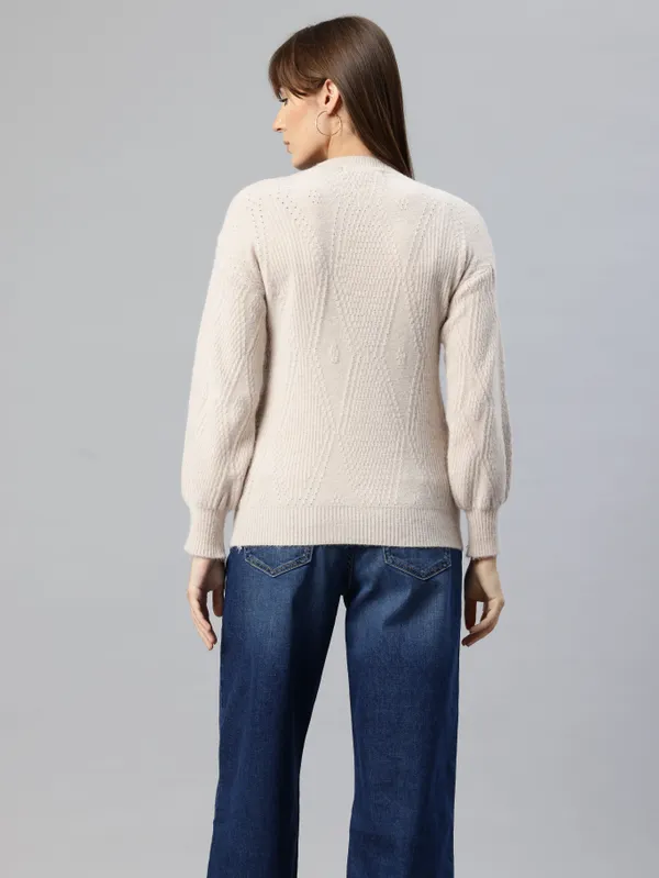 Beige_Knit_Sweater_For_Women