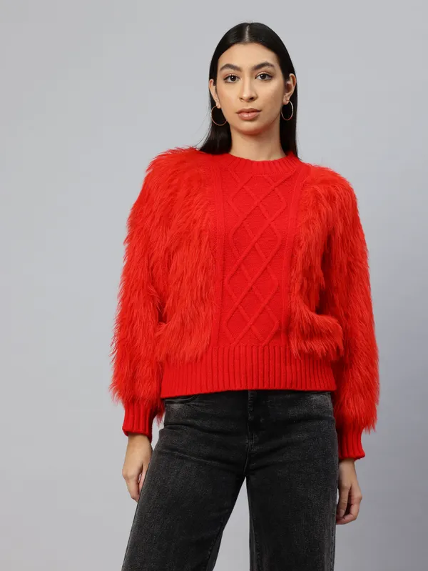 Red_Knit_Sweater_For_Women
