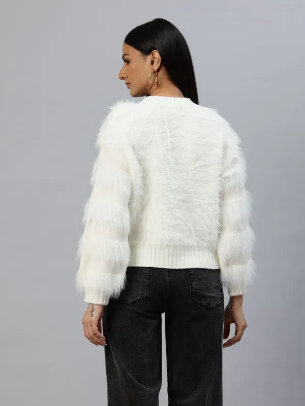 White_Knit_Sweater_For_Women