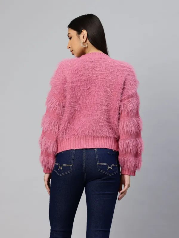 Pink_Knit_Sweater_For_Women