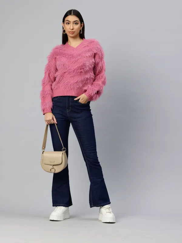 Pink_Knit_Sweater_For_Women