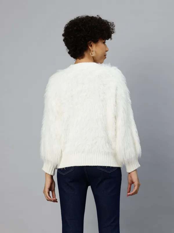 White_Knit_Sweater_For_Women