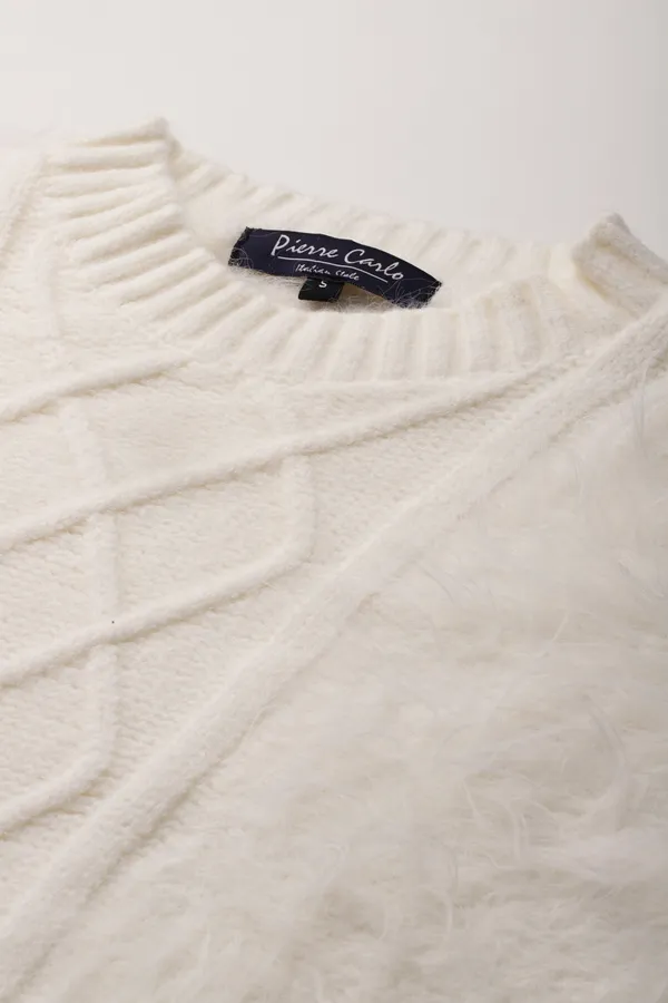 White_Knit_Sweater_For_Women