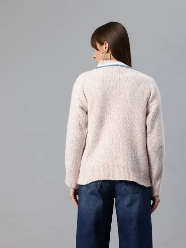 Pink_Knit_Sweater_For_Women