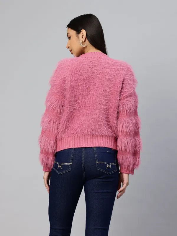 Pink_Knit_Sweater_For_Women