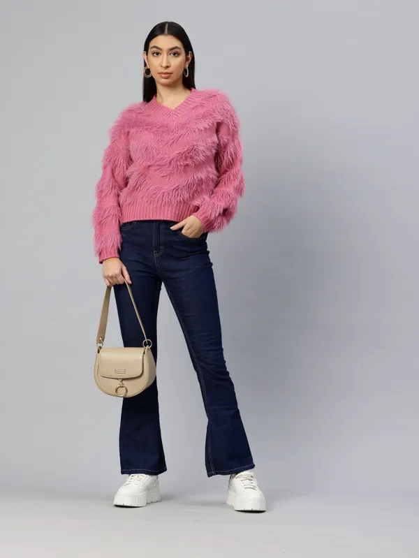 Pink_Knit_Sweater_For_Women
