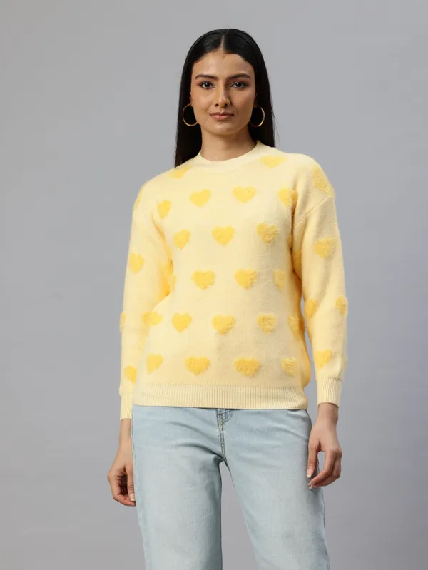 Yellow_Knit_Sweater_For_Women