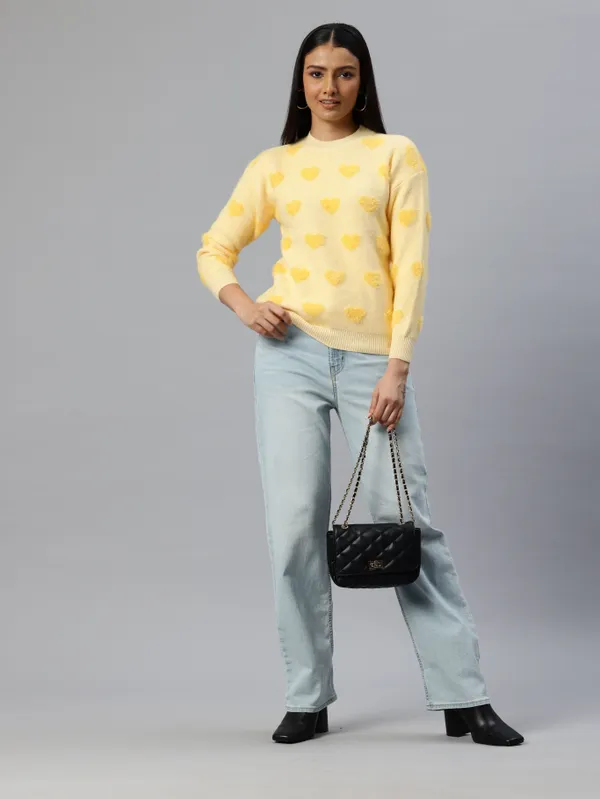 Yellow_Knit_Sweater_For_Women