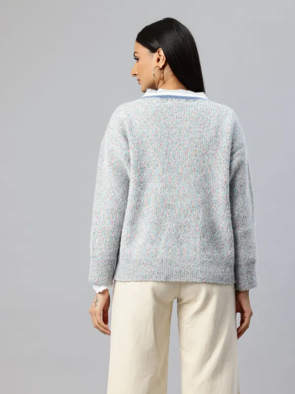Light_Blue_Knit_Sweater_For_Women