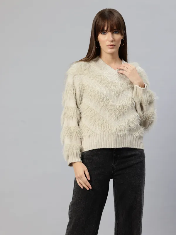 Beige_Knit_Sweater_For_Women