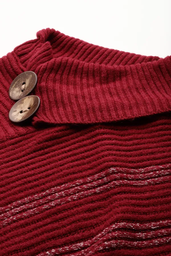 Maroon_Soft_Knit_Wool_Sweater_For_Women