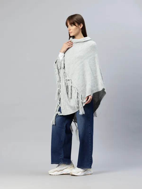 Grey_Soft_Knit_Wool_Sweater_For_Women