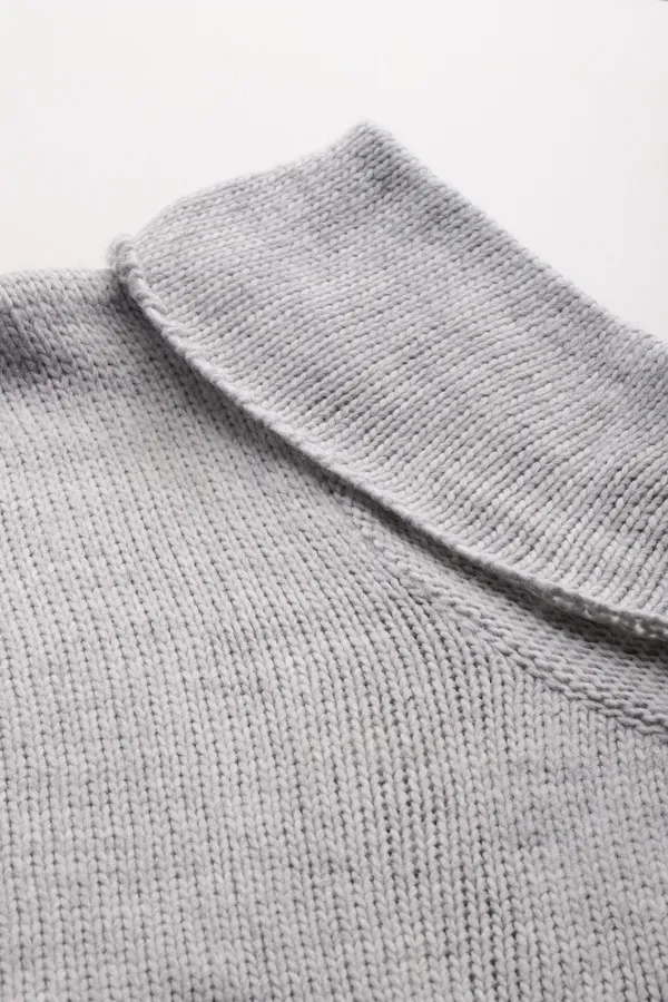 Grey_Soft_Knit_Wool_Sweater_For_Women