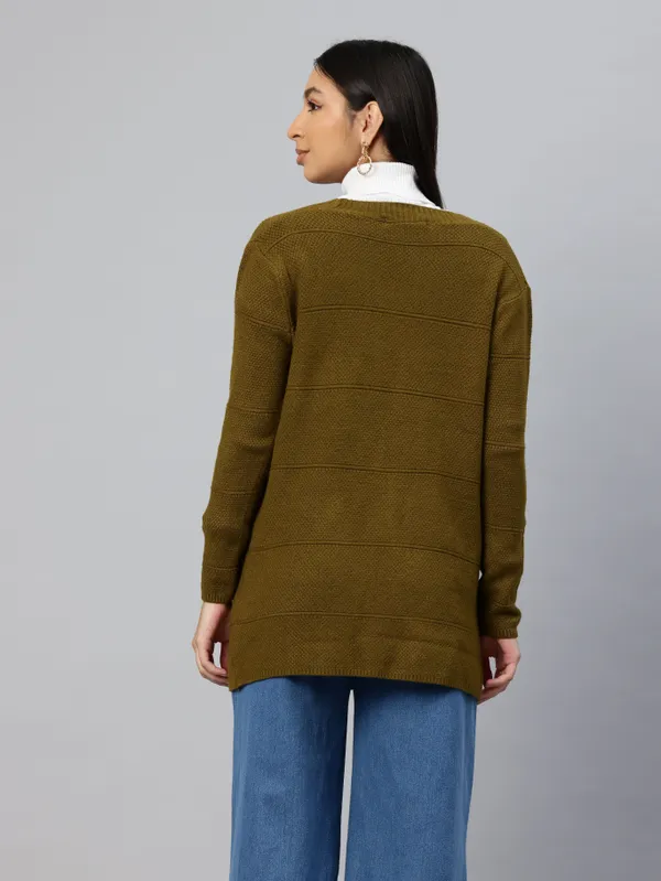 Dark_Green_Wool_Sweater_For_Women
