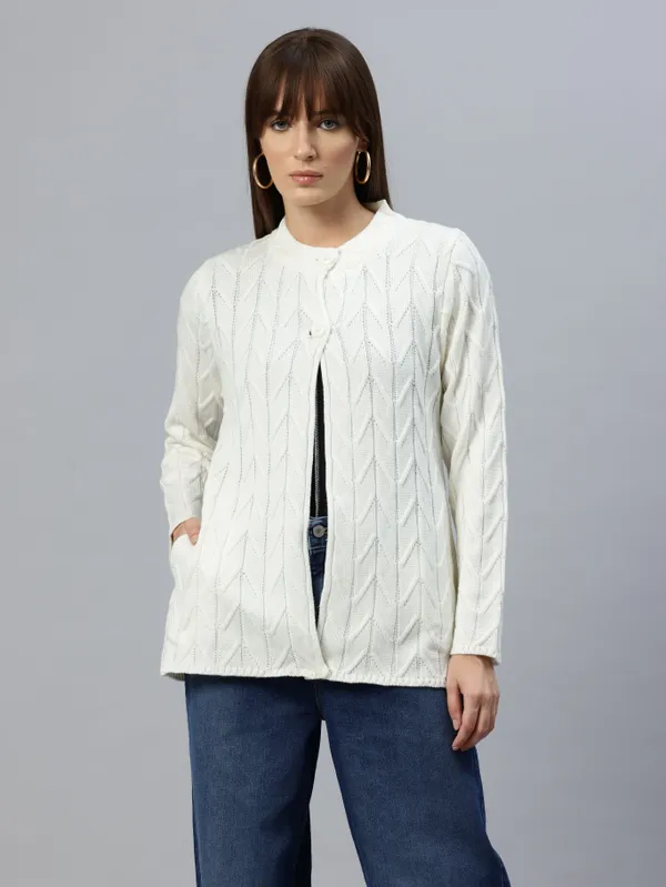 White_Knit_Sweater_For_Women