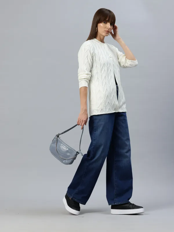 White_Knit_Sweater_For_Women
