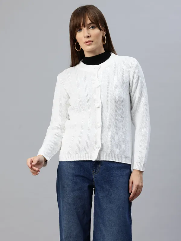 White_Knit_Sweater_For_Women