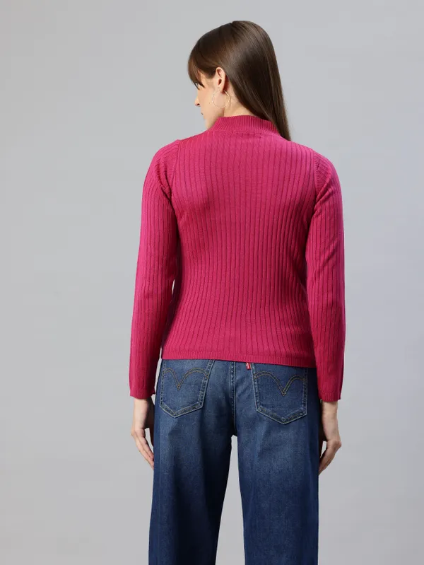 Pink_Knit_Sweater_For_Women