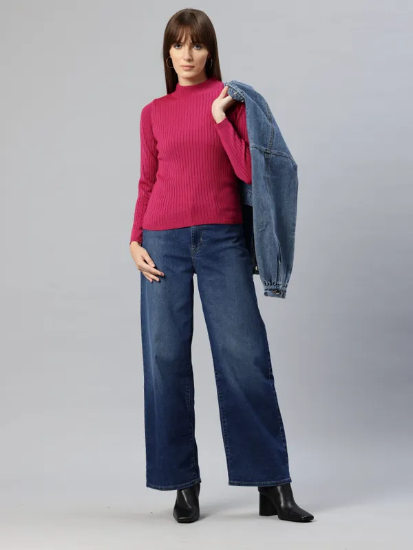 Pink_Knit_Sweater_For_Women
