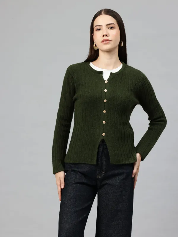 Dark_Green_Wool_Sweater_For_Women